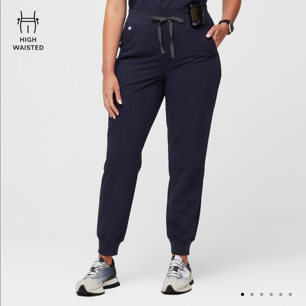 FIGS Navy High Waist Scrub Joggers